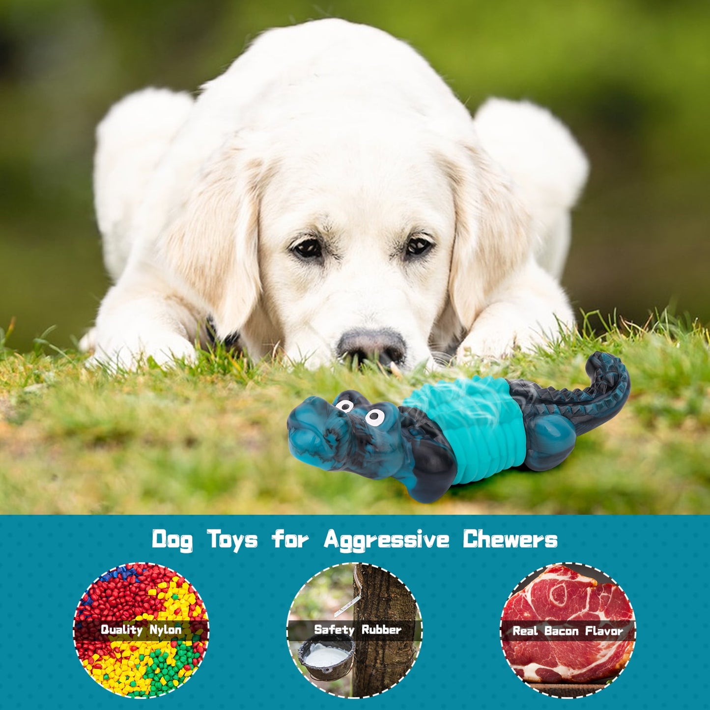 Dog Toys for Aggressive Chewers,Indestructible Dog Toys,Durable