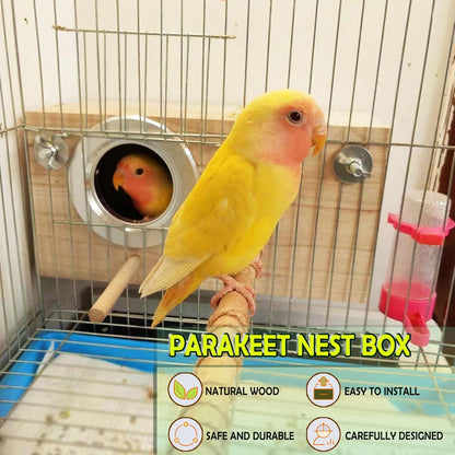 Parakeet Nest Box Budgie Nesting House