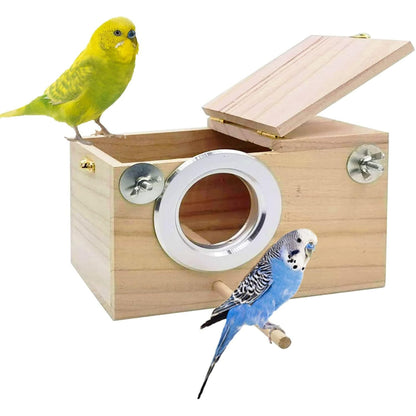 Parakeet Nest Box Budgie Nesting House